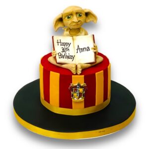 40 The Magical Harry Potter Cake Ideas : Four Tier Cake Harry Potter Cake  Topper