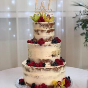 3 tier berry cake