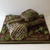 Tank birthday cake