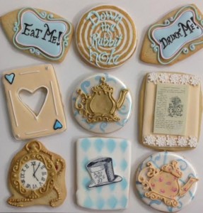 Alice in Wonderland cookies