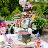 Alice in Wonderland themed cake