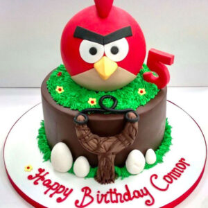 Angry Birds Cake – 5th Birthday