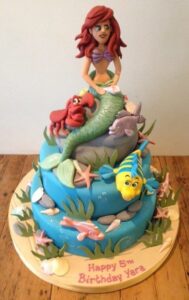 Little Mermaid birthday cake