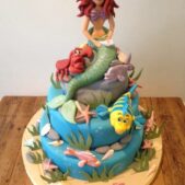 Ariel Mermaid cake