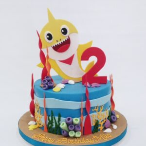 Baby Shark Birthday Cake