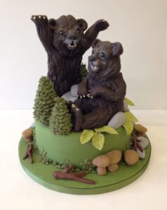 Relaistic bear cake