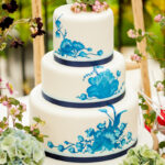 Royal Copenhagen china wedding cake