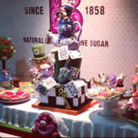 Alice in Wonderland themed cake