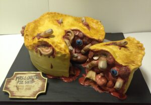 Gruesome pie cake Halloween