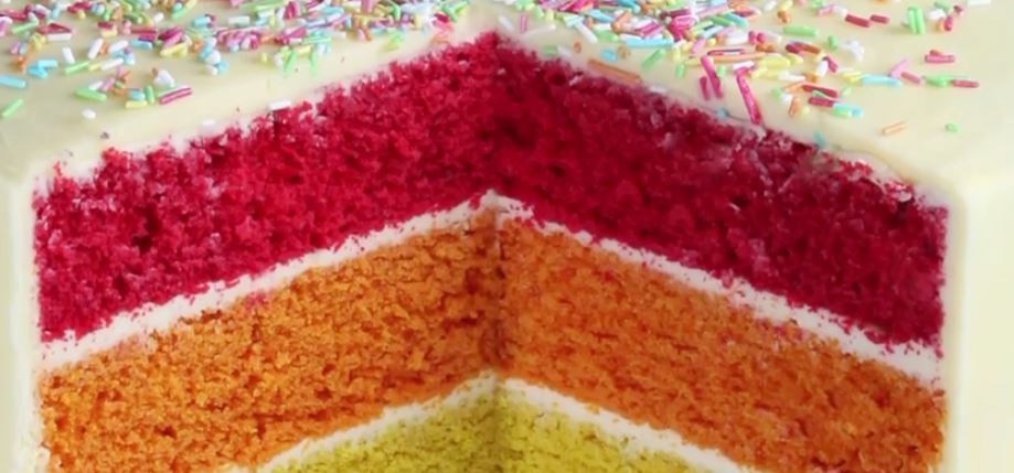 how to make a rainbow cake by cakes by robin