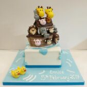 Noah's Ark Christening Cake