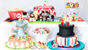 Circus dessert table