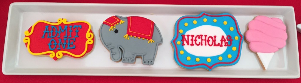 Circus themed cookies