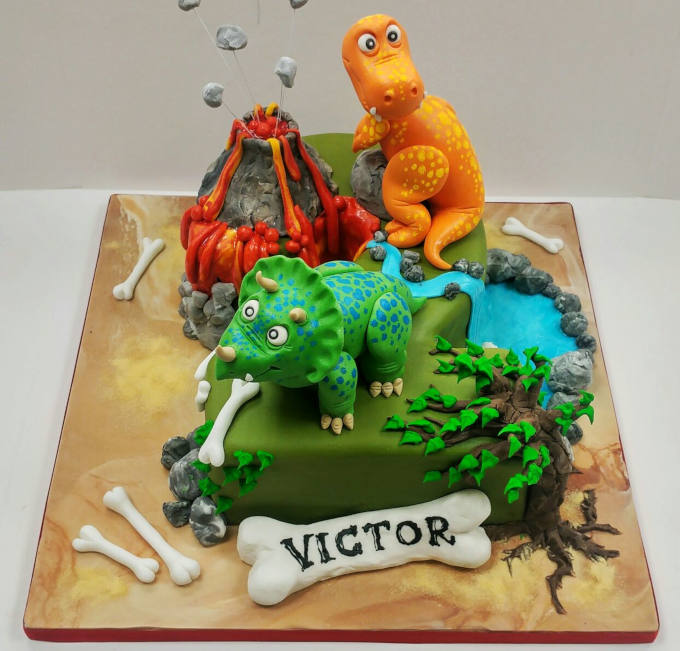 Dinosaur Cakes - Birthday Cake for Victor