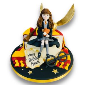 40 The Magical Harry Potter Cake Ideas : Four Tier Cake Harry Potter Cake  Topper