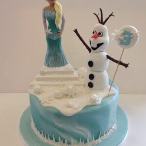 how to make an olaf cake