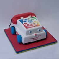 Fisher Price telephone cake