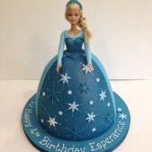 Frozen Barbie cake