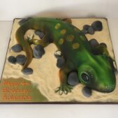 Lizard birthday cake