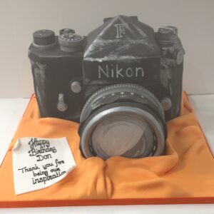 Nikon camera cake