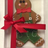 Gingerbread man cookie gift box