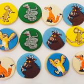 Gruffalo themed birthday cookies