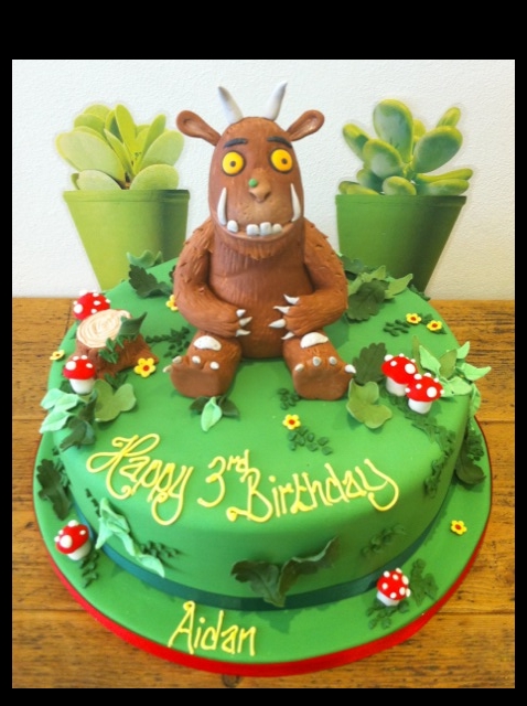 The Gruffalo Inspired Personalised Cake Topper - Layered Glitter, Pink, Birthday