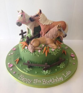 Horse birthday cake