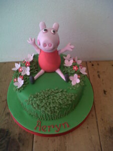 Peppa pig birthday cake