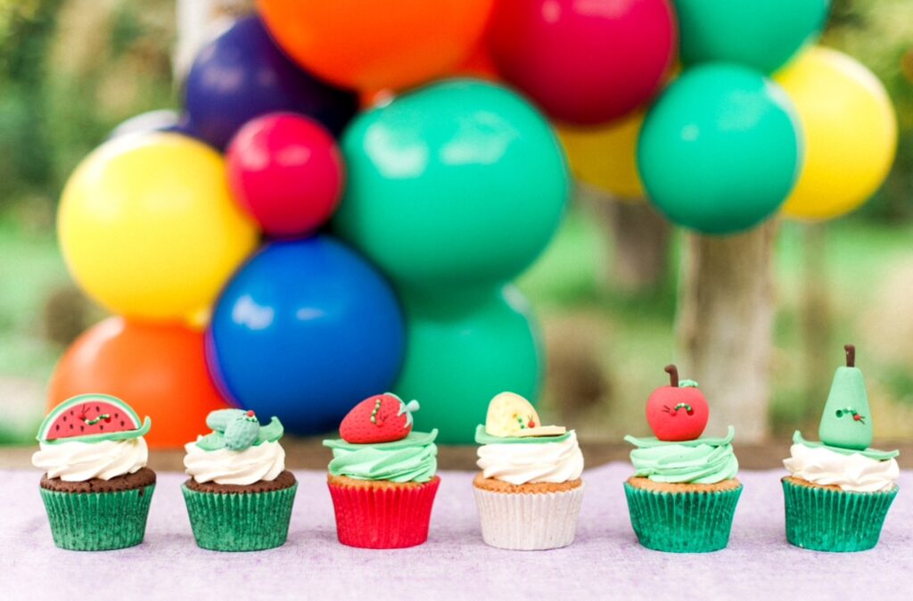 The Very Hungry Caterpillar Cupcakes