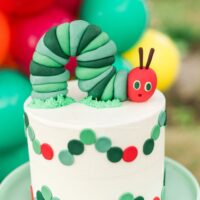 The Very Hungry Caterpillar cake