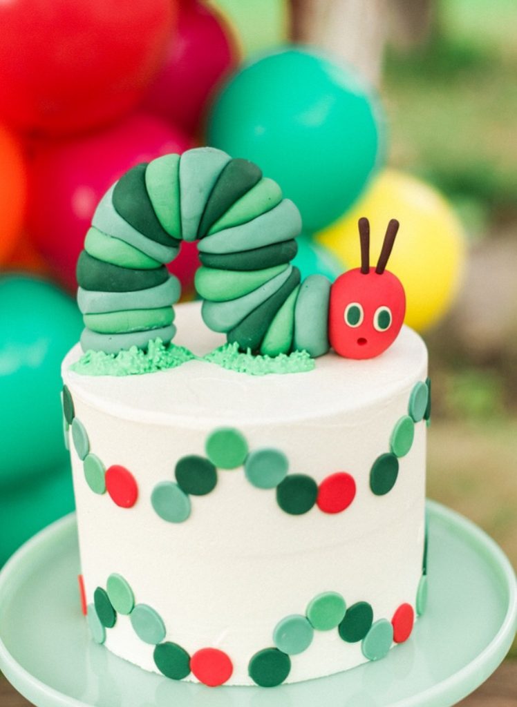 The Very Hungry Caterpillar cake