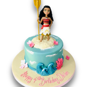 Moana themed birthday cake