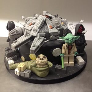 Lego Star Wars cake Millenium Falcon