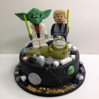 Lego Starwars birthday cake