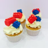 Lego brick cupcakes