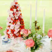 Strawberry Tower cake