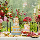 Opulent dessert table