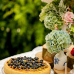 Maria de Faci blueberry and pistachio cake