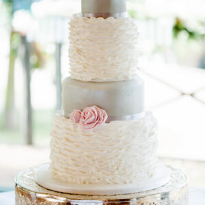 Cakes by Robin ruffled wedding cake