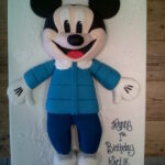 Mickey Mouse Ice Skates birthday cake