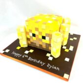 Minecraft Blaze 6th Birthday Cake