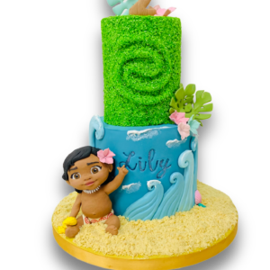 Baby Moana birthday cake