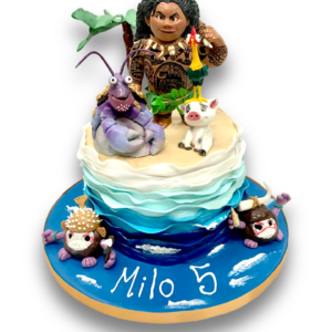 Maui themed birthday cake