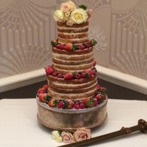 Naked wedding cake