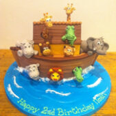 Noah’s Ark birthday cake