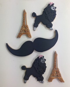 Paris themed cookies