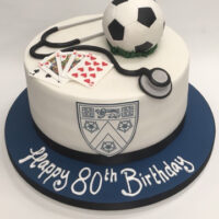 Pastime Cakes 8 - Happy 80th Birthday Football