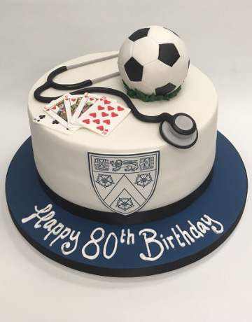 Pastime Cakes 8 - Happy 80th Birthday Football