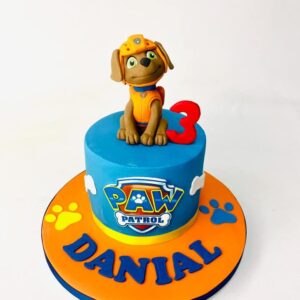 Paw Patrol themed 3rd birthday cake